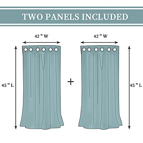 Bgment Natural Linen Look Semi Sheer Curtains For Bedroom, Grommet Light Filtering Casual Textured Privacy Curtains For Living Room, 2 Panels (Each 42 X 45 Inch, Ivory Cream) #TOP6