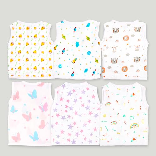 Image of Kidbea Extra Soft Mulmul Cotton Jhabla Cloth for New Born Baby Set
