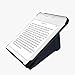 kwmobile Origami Case Compatible with Kobo Libra Colour Case - Slim PU Leather Cover with Stand - Dark Blue