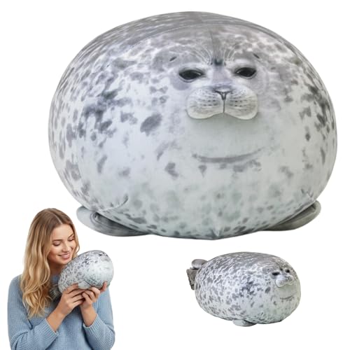 JORcadis 20 cm Seal Plush Cute Ocean Animal Stuffed Toy Soft Cotton Plush Seal Pillow Chubby Blob Seal Plushie Adorable Seal Teddy for Comfort and Decor