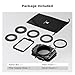 K&F Concept Matte Box, DSLR Camera Matte Box with Carbon Fiber Top Flag, with 67/72/77/82/95mm Adapter Rings for 4x5.65 ND UV Filter/Circular Filter