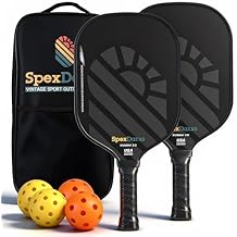 Pickleball Paddles Set of 2, USAPA Approved Lightweight Fiberglass Pickleball Paddles,Pickleball Indoor Outdoor Game for Adults Family Friends, Pickleball Gift for Men Women