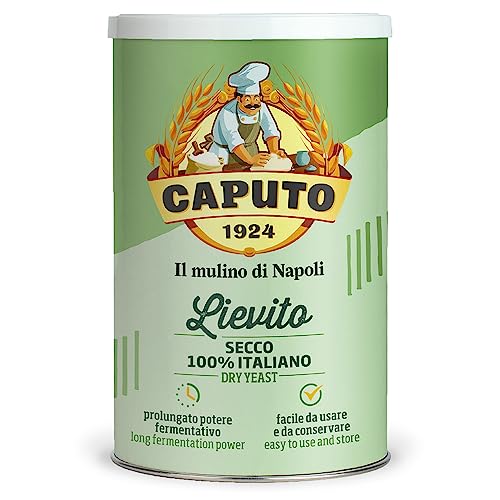 Levure sèche Caputo (Lievito) - Pot hermétique et refermable de 100 grammes - La levure N°1 en Italie ! idéale pour les pizzas traditionnelles et les...