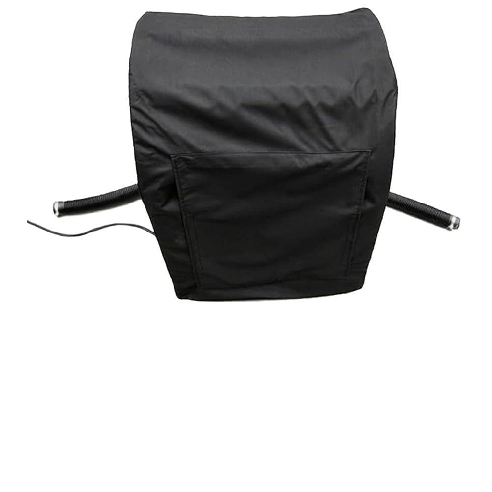 Copertura per pompa da piscina Oxford 600D, resistente alle intemperie, 60 x 68 x 61 cm, filtro a sabbia per protezione con apertura di accesso e spazio di archiviazione, nero