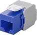 Produktbild kab24® Keystone Jack blau CAT 6a 500MHz RJ45 Toolless Werkzeugfrei UTP SNAP-IN max. 10 GBit/s