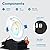 Sunco Lighting 6 Pack Recessed LED Lights Canless 4 Inch Eyeball Gimbal 12W, Selectable 2700K/3000K/3500K/4000K/5000K, Angled Directional Light with Jbox, Ultra Slim Dimmable, ETL.