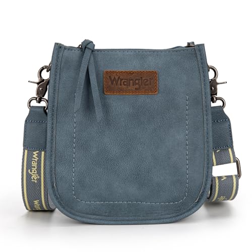 Wrangler Small Crossbody Bag for Women Western Shoulder Purse with Adjustable Strap