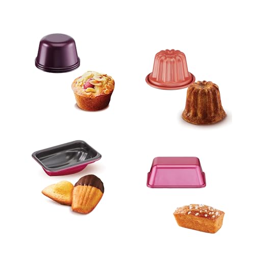 Tefal Creabake Set de Moules : 3 Madeleines, 2 Cakes