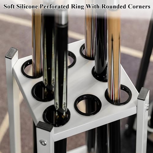 Support de queue de billard en fer robuste avec structure de sol stable - 6