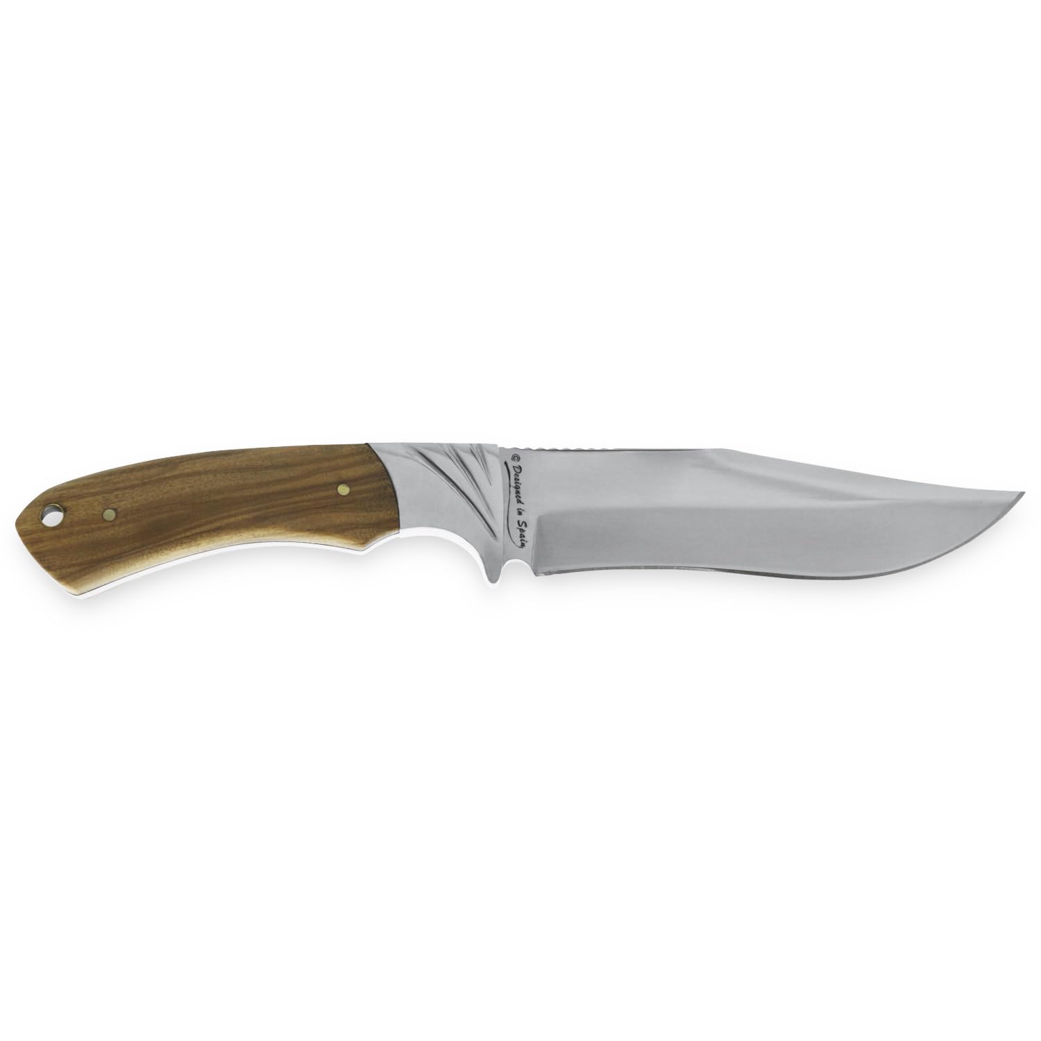 iFIELD EL29014 Coltello multifunzionale per escursioni, caccia e sopravvivenza all'aperto, manico in cervo, lama in acciaio inossidabile 3Cr13, fodero di alta qualità colore marrone
