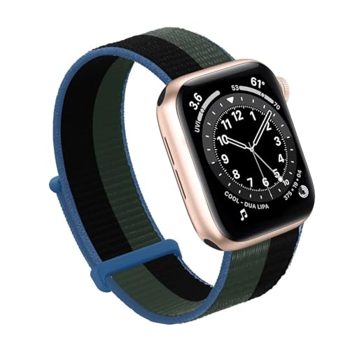 Bracelet montre nylon évite la transpiration pour Apple Watch 40mm 41mm