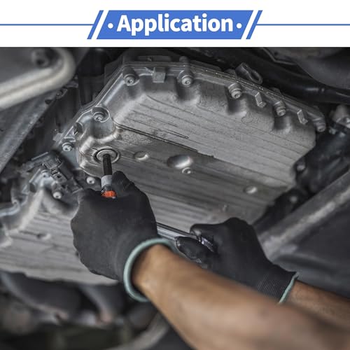 Cárter aceite transmisión de acero negro premium para Toyota Vios 2014-2016 2