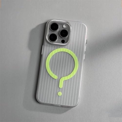 Coque iPhone 13 rigide verte anti-rayures et charge magnétique