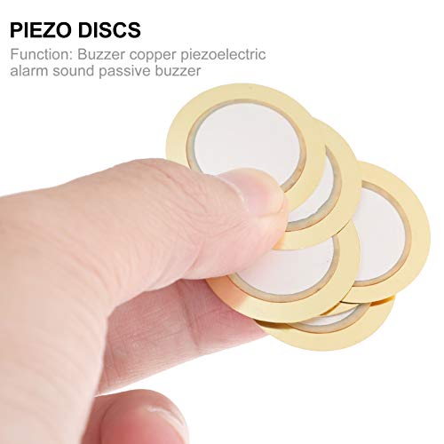 ARTIBETTER Discos Piezoelétricos 50Pcs 27Mm Captador Acústico Transdutor Gatilho Buzzer Discos Piezo