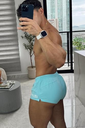 JJ Malibu Men's 2" Athletic Low Rise Short Shorts with 1 Side Pocket4