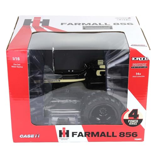ERTL 1/16 IH Farmall 856 Tractor Black Chase Unit miniatura 7