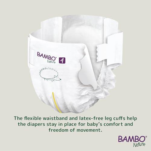 Image of Bambo Nature Premium Baby Tape Diapers for Baby Large Size (7-14 Kgs), Super Absorbent, Breathable, Extra Soft, Dermatologically Tested, Hypoallergenic Nappies With Wetness Indicator, 24 Count