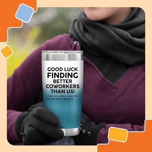 Image of NewEleven Coworker Leaving Gifts - Farewell Gifts, Going Away Gift For Coworker - New Job, Goodbye, Good Luck Gift For Coworkers, Colleagues, Boss, Men, Women, Friends - 20 Oz Tumbler
