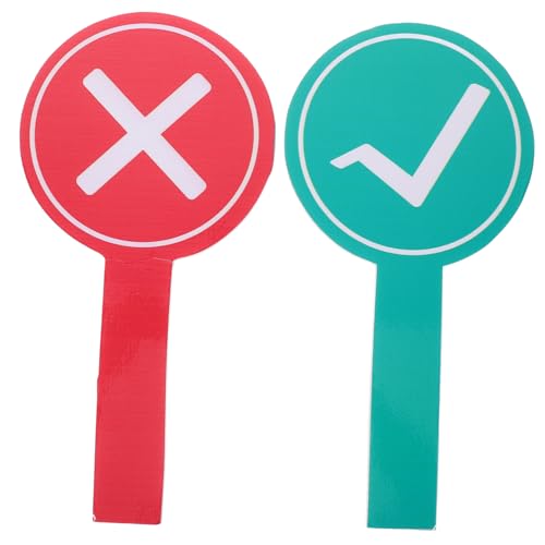 2 unidades paletas votación doble cara para aula miniatura 1