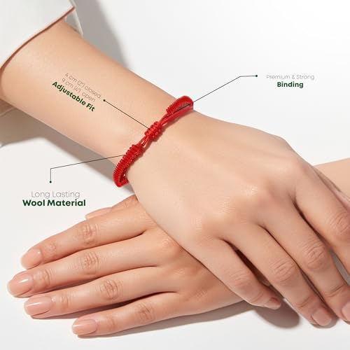 Rosey Kabbalah Red String Bracelet for Protection - Unisex Evil Eye Protection Bracelet - Pulseras Para Hombres - For Good Luck, Blessings, Financial Success & Bravery - Adjustable Size3