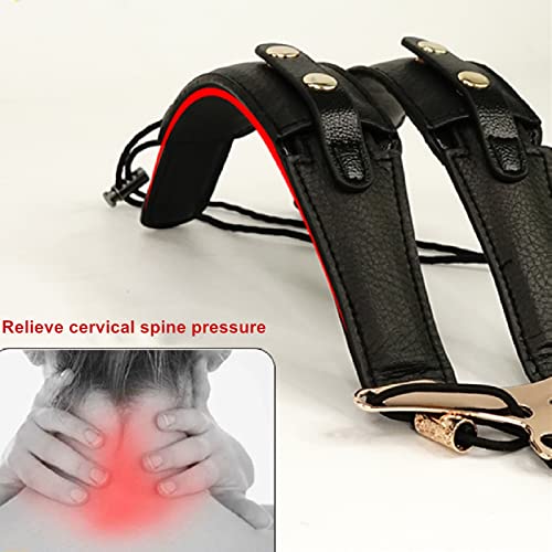 Miwayer Saxophone Shoulder Strap Double Shoulder Leather Strap Comfortable Padded Handmade For Baritone Alto Tenor Soprano Baritone Sax - Thumbnail 7