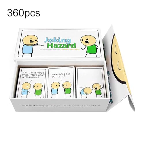 Image of Awestuffs Family Board Games for Adults and Kids - Ages 8 and up, 2 to 8 Players (Joking Hazard)