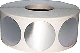 Color Coding Labels Metallic Silver Round Circle Dots For Organizing Inventory 1 Inch 500 Total Adhesive Stickers