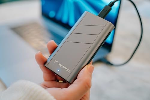 Image of Verbatim TurboMetal Portable SSD 2TB Ultra Fast Read 3700MB /s Write 3600MB /s External Hard Drive USB 4.0 40Gbps for Mac, PC, Laptops, Smartphone & Game Consoles