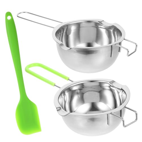 Ciieeo 1set Chocolate Melting Pot Double Boiler for Butter Cheese Candy and Wax for Induction Cookers and Stovetops