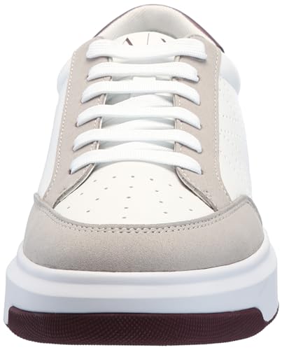 Armani Exchange Men's Suede Perforated Logo Low Top Sneaker2