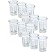 MC-Trend 12 bicchierini da liquore in vetro, 4 cl, per feste in giardino, compleanni, matrimoni, gastronomia, eventi e buffet, catering