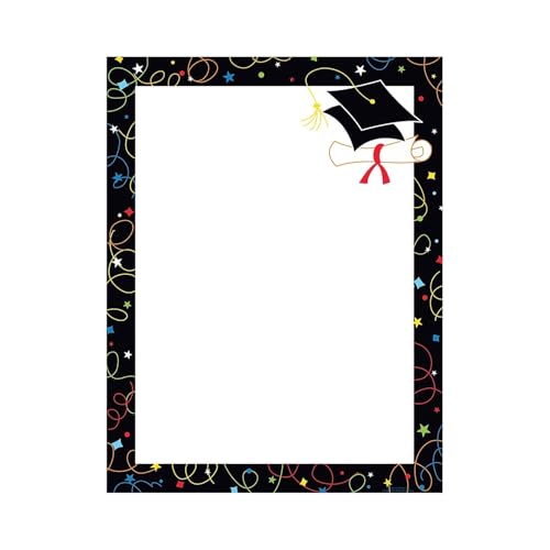 Great Papers! Grad Swirls Letterhead, 50 Count, 8.5"x11" (2012047)