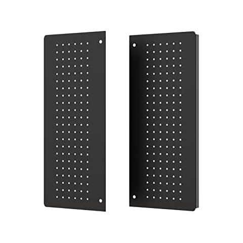Audio-Visual Direct Pegboard Attachment for Glass Dry Erase Boards, Black Cover