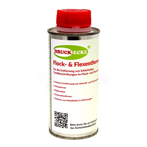 Druckecke Flexentferner Flockentferner Entferner Cleaner 200ml Flex Flock Lösungsmittel Industrieprodukt (139 75 / 1 L - Produkt ohne Spritze)