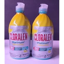 Platinum Lemon Fresh Bleach Liquid Gel, 3in1 Power, Deep Cleans, Deodorizes and Whitens, 20 oz, 2 Pack