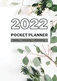 2022 Pocket Planner: Daily Weekly and Monthly Calendar Planner for Purse - 12 Months Pocket Agenda Schedule, Contact List, Goals, US Holidays & Notes ... page | Large Size 4.25 X 6' Notebook Journal