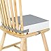 Toddler Booster Seat for Dining Table, Stronger Support Non-Slip Bottom Booster Seat for Kitchen Chair 2 Adjustable Straps Portable Travel and Home Increasing Booster Cushion Kid Baby(Grey+White)