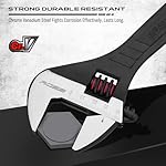 Adjustable Wrench Set Wrenches Sets: 4-Piece 6, 8, 10, 12 Inch Chrome Vanadium Steel Corrosion-Resistant Black Oxide Finish for Automotive Plumbing and Household Repairs - Image 2