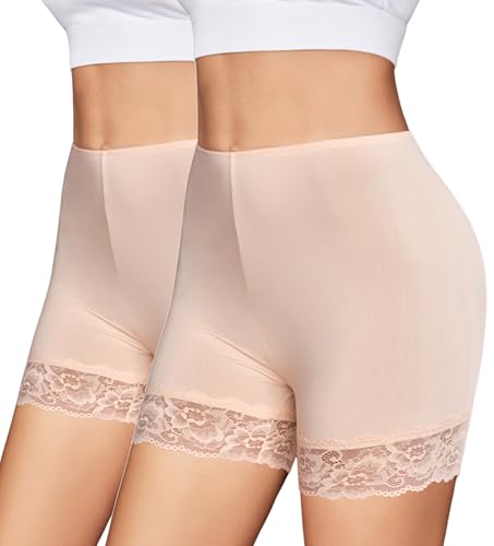 Image of Avidlove Slip Shorts for Under Dresses Women No Show Anti Chafing Underwear