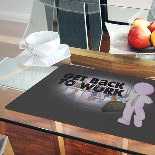 Napperons noir en liège grand format pour protéger la table des taches de café - 6