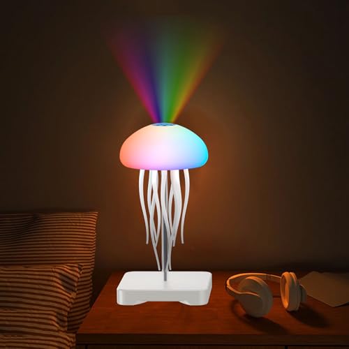 Lámpara de mesa medusa con proyector de olas y música