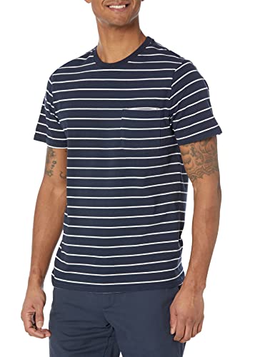 Image of Amazon Essentials Men's Short-Sleeve Crewneck Pocket T-Shirts, Pack of 2