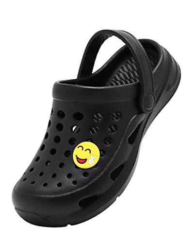 Cubufly Toddler Garden Clogs Slip On Water Shoes Children Sandals For Indoor Outdoor Black(Toddler/Little Kids/Big Kids) #TOP18