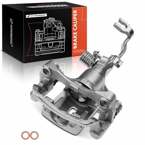 A-Premium Disc Brake Caliper Assembly with Bracket Compatible with Select Infiniti and Nissan Models - G20 2002, Sentra 2002-2006, L4 2.5L - Rear Right Passenger Side