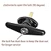Wedelweib T-Handle for Truck Camper Shell Truck Cap Locking T-Handle with Dust Cover for Truck Canopy- 1 Pack Clockwise with 2 Keys（Key Alike）