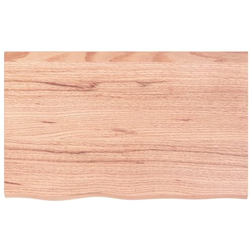 Estantería de pared de madera maciza tratada con acabado artesanal premium de 80 cm de longitud 3