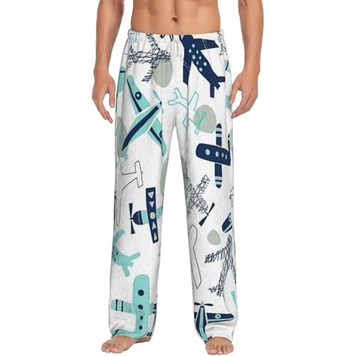 Vêtement d'intérieur homme et pantalon de pyjama doux en flanelle