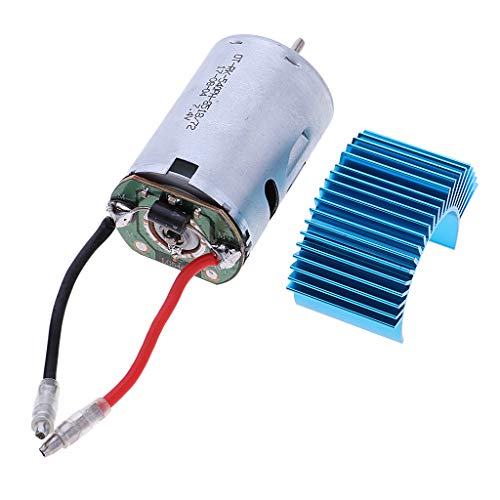 Kingval Replacement 540 Metal Motor And Heat Sink Combo Rc Parts Compatible With Wltoys 12428 12427 12423 Rc Car #TOP2