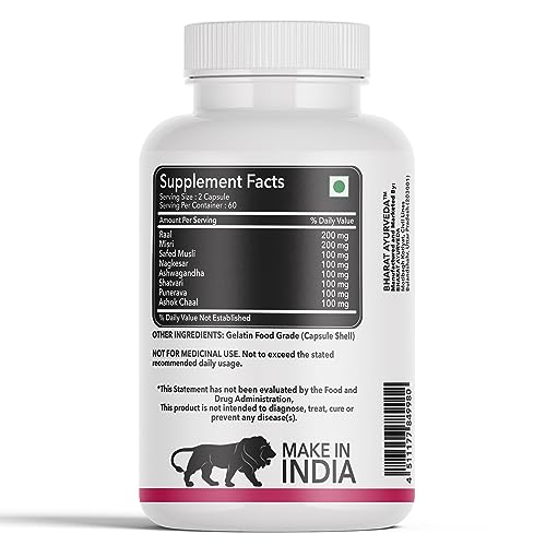 Image of Hemlata Capsules for Leukorrhea Support -120 Capsules (1000gm) | Ayurvedic Women's Health & Feminine Wellness Supplement | Supports Leukorrhea (White Discharge) Care, Strength, Energy & Intimate Hygiene | Herbal Formula for Hormonal Balance & Daily Women's Wellness