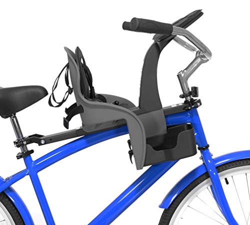 Kazam Kangaroo Deluxe Front Mount Bicycle Child Seat, Dark Gray, Universal #TOP4